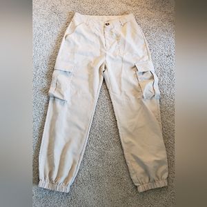 High-rise Cargo Pants with Pockets